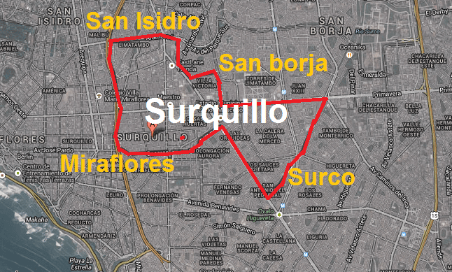 Mapa De Surquillo