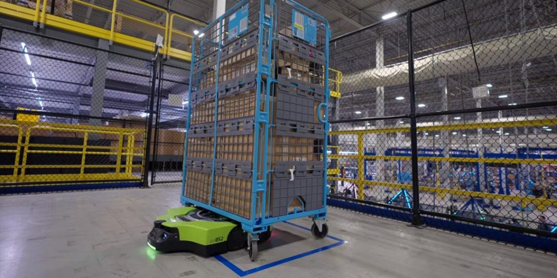 Amazon presenta a su primer robot de almacén totalmente autónomo