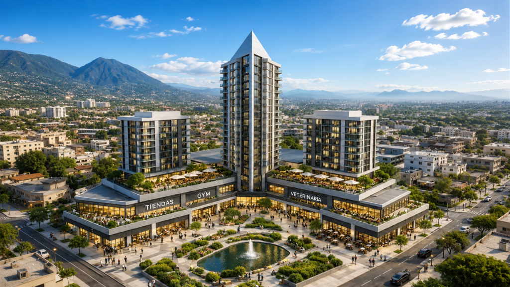 Megaproyecto junto a la Línea 2 toma forma: tendrá 479 departamentos y 23 locales comerciales