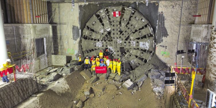 Línea 2 del Metro: Tuneladora ‘Delia’ llega a la Estación Tingo María tras excavar más de 7 km