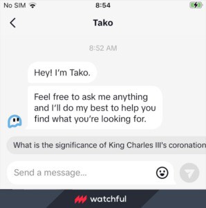 Tiktok se une al mundo de la IA y desarrolla Tako, su propio chatbot