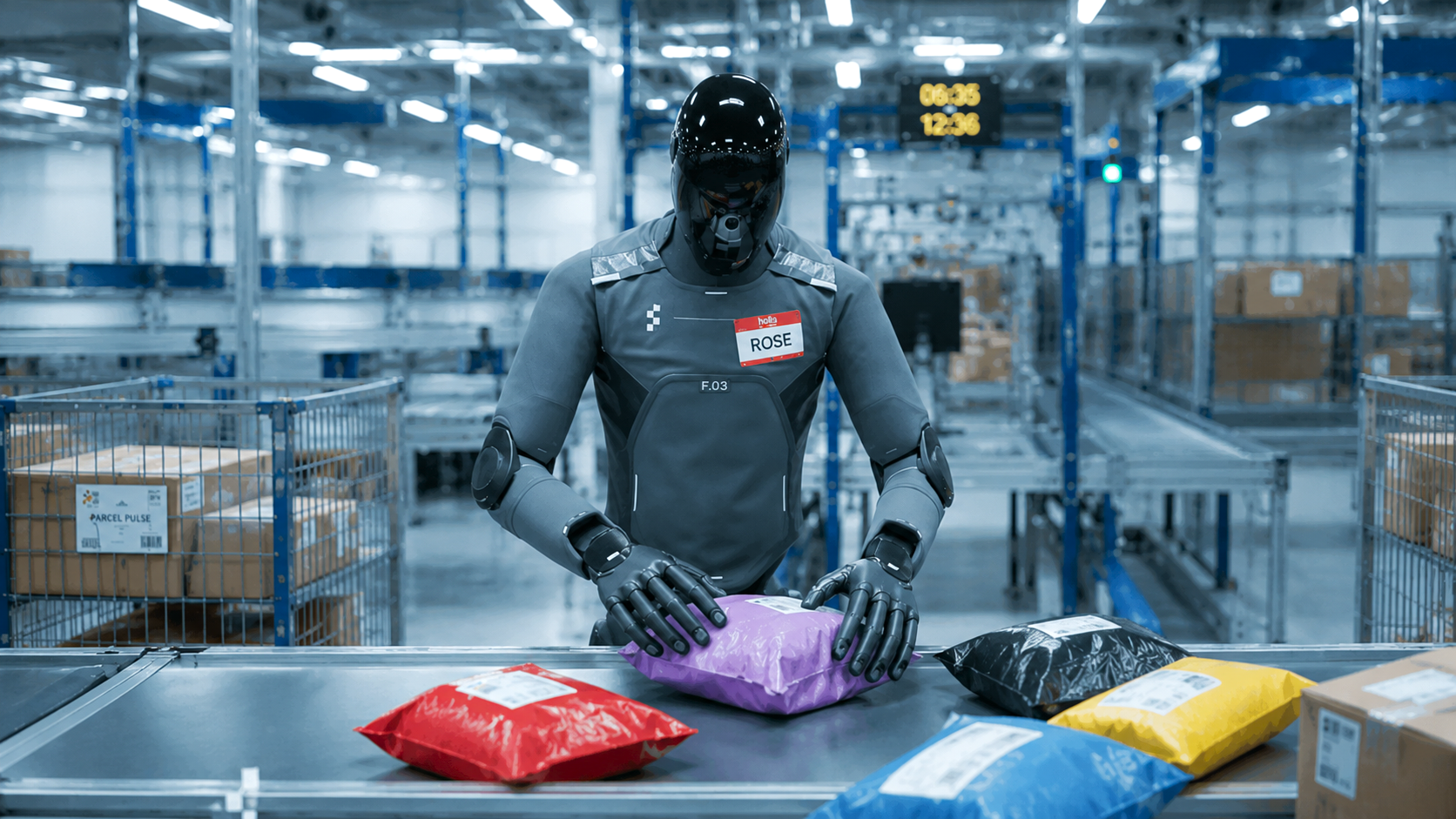 Figure 03: robot humanoide trabajó más de 200 horas seguidas en demostración logística