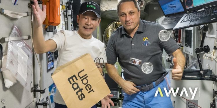 Uber eats realizó su primera entrega en el espacio