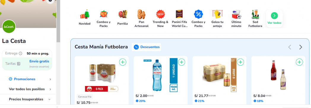 Rappi lanza su primer supermercado 100% digital en el Perú