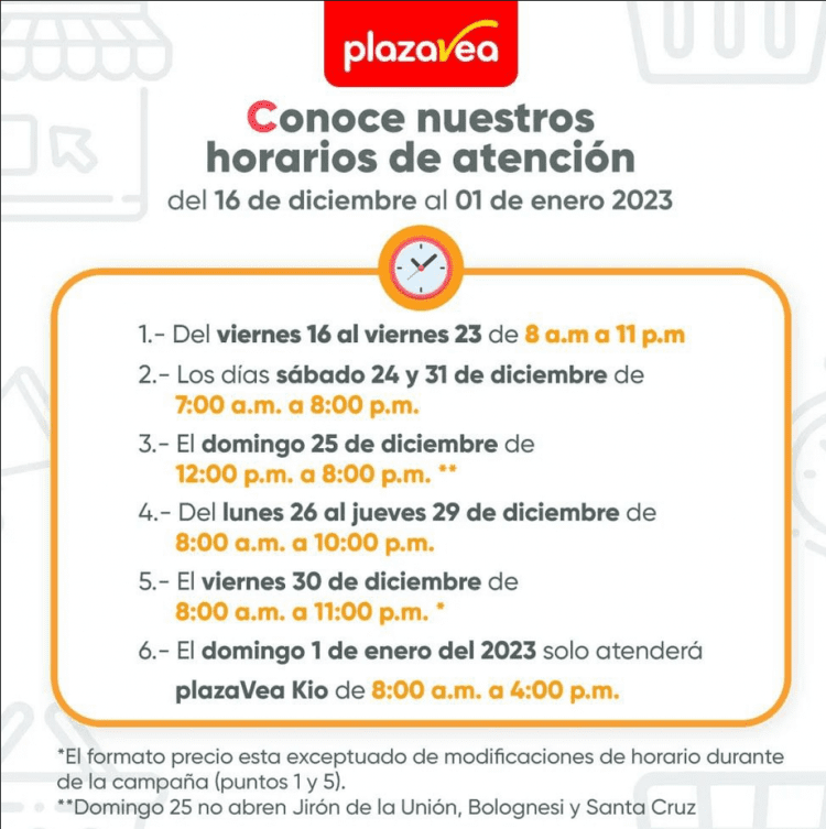 ¡A Prepararse! Conoce Los Horarios Que Tendrán Los Supermercados Este ...