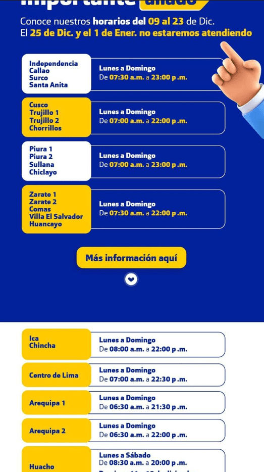 ¡A prepararse! Conoce los horarios que tendrán los supermercados este