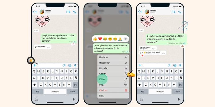 ¿Te equivocaste al enviar un mensaje? Ahora WhatsApp te permite editarlos
