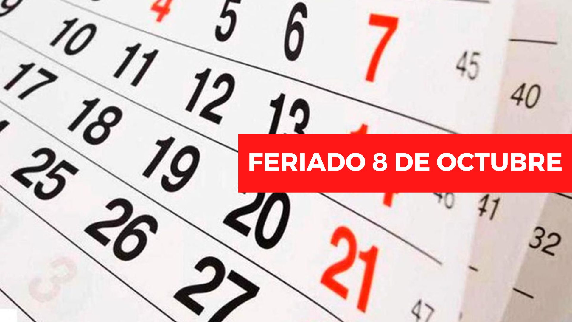 Feriado Del 8 De Octubre: ¿Cuánto Me Deben Pagar Si Trabajo Ese Día ...