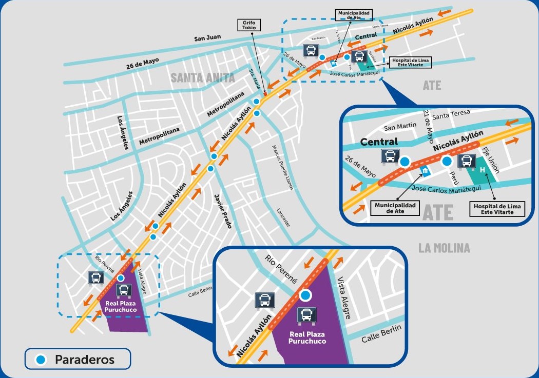 Línea 2 del Metro: Liberarán tramo de la Carretera Central sobre tres estaciones del tren