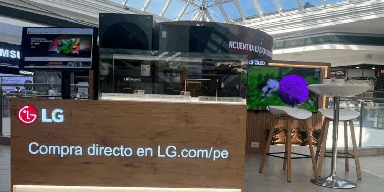 LG inaugura su primer stand de ventas