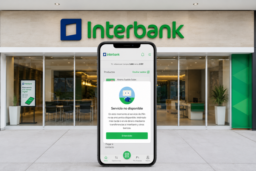 Interbank reporta fallas en su app, cajeros y plin: ¿Qué sucedió y cuándo restablecerán servicios?