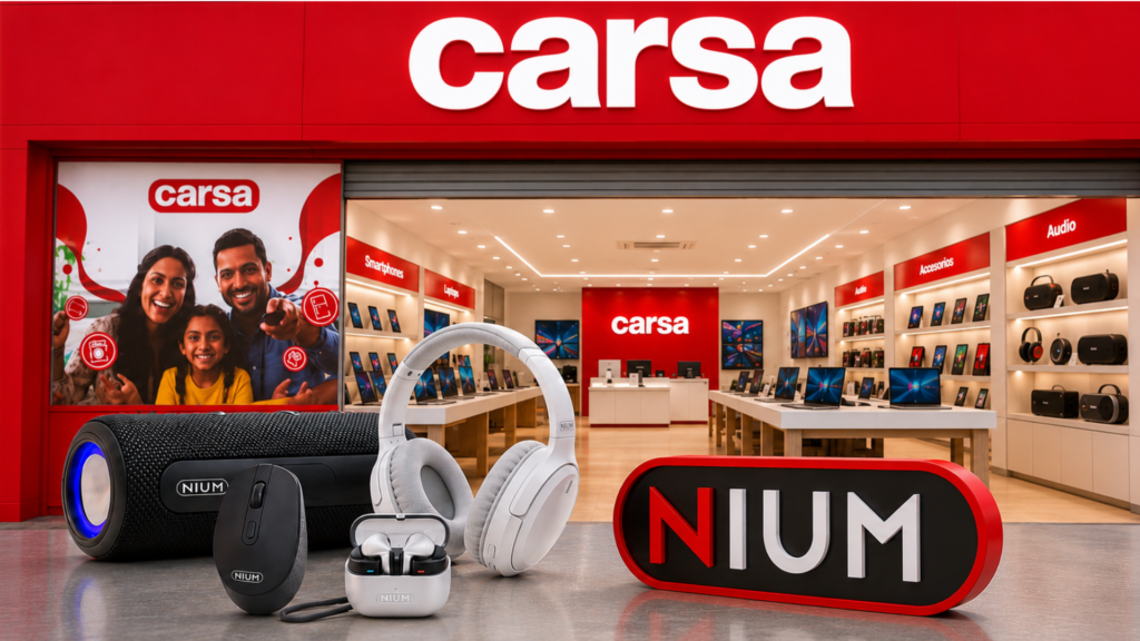 Carsa presenta NIUM, su nueva marca propia para el mercado tecnológico: ¿qué productos ofrece?