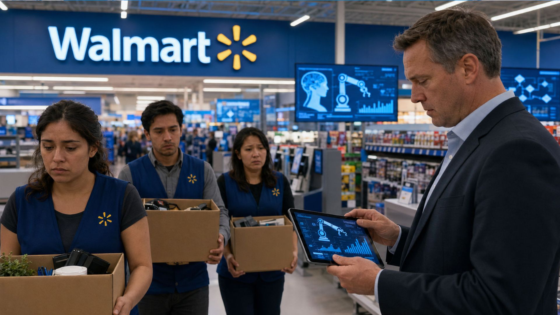 Walmart elimina 1,000 empleos para reforzar su apuesta por la inteligencia artificial: ¿qué implica esto?