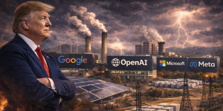 Donald Trump obligará a las grandes empresas tecnológicas a generar su propia electricidad