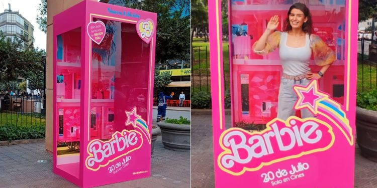 Caja gigante de Barbie aparece en Lima y causa furor antes del estreno de la película