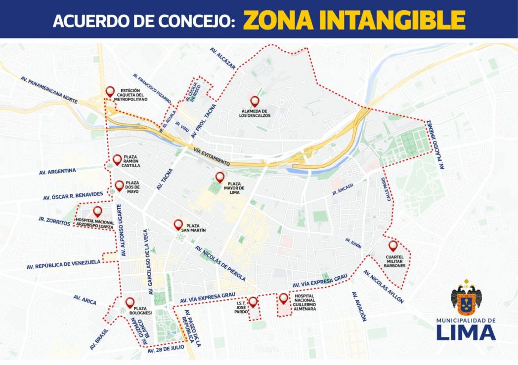 Centro Histórico de Lima es declarado "intangible" y se prohíben marchas en la zona