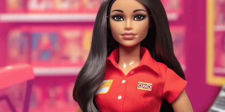 Oxxo se suma a la “fiebre rosa” y lanza su propia Barbie cajera