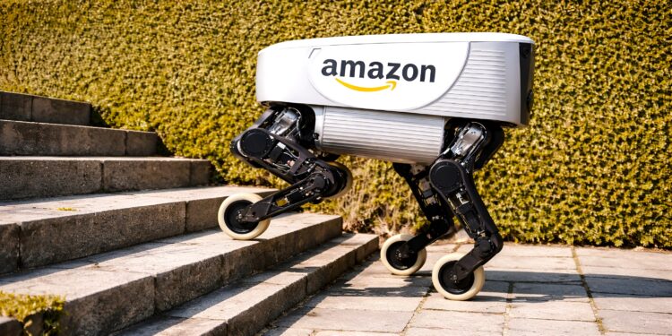 Amazon desarrolla robots que suben escaleras para optimizar las entregas a domicilio