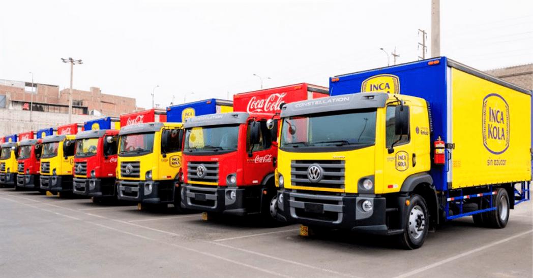 Arca Continental Lindley, distribuidor de Inca Kola, suma 125 camiones