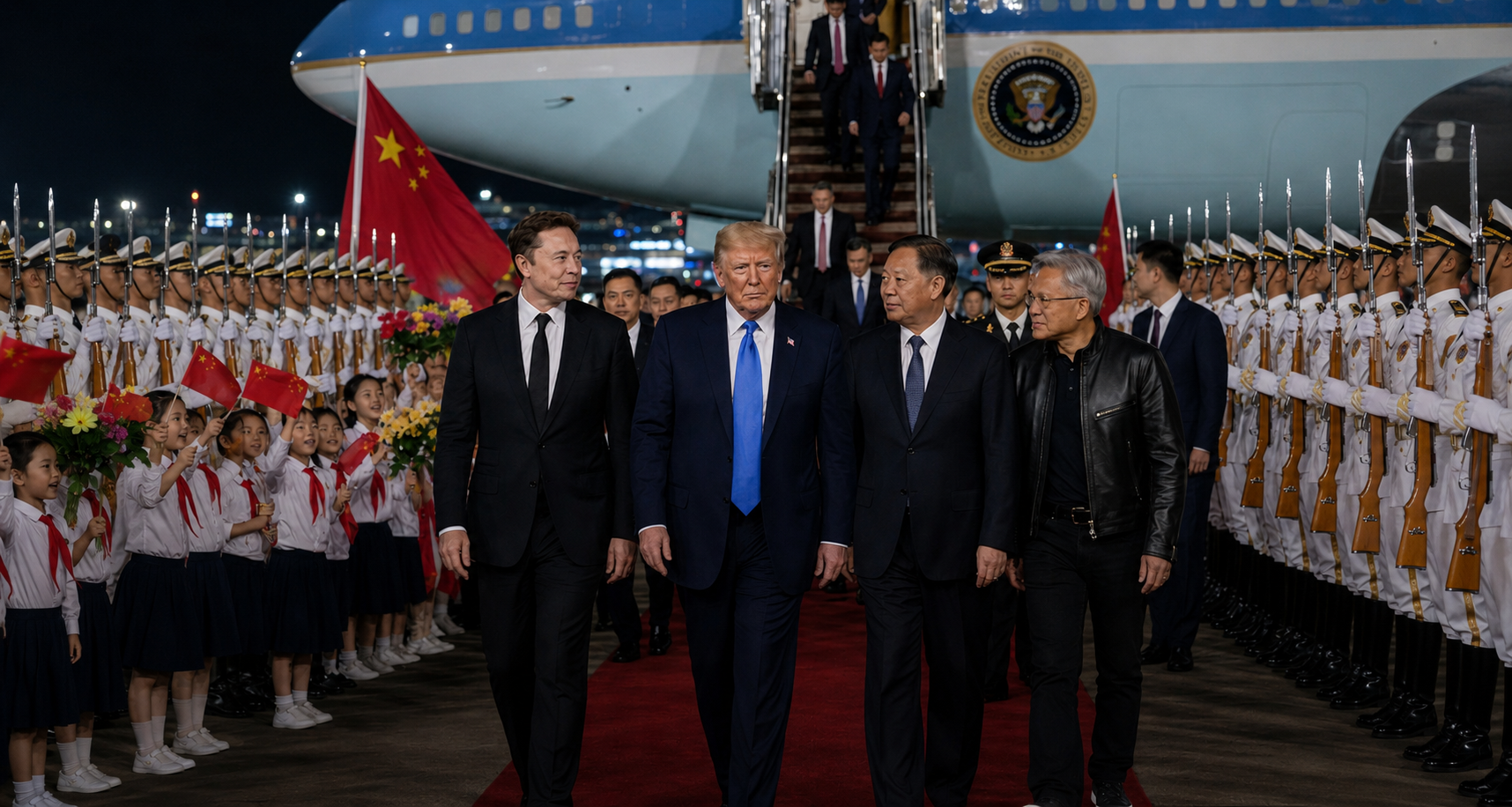Trump llega a China con Musk, Cook y otros empresarios poderosos: ¿qué busca negociar?