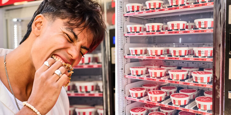 KFC lanza su primera máquina expendedora de pollo frito: conoce dónde se ubica