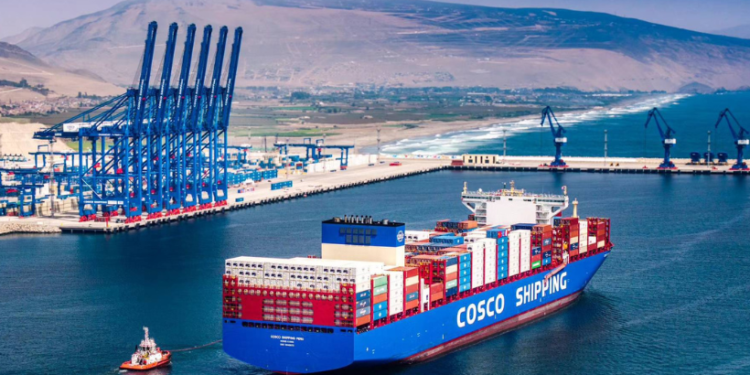 Inició «Chancay Express», el servicio que llevará exportaciones de Latinoamérica a Asia