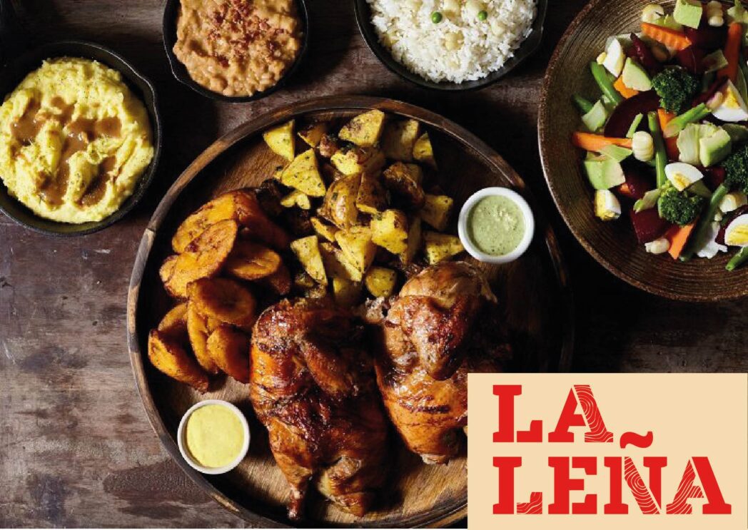 la leña pollo