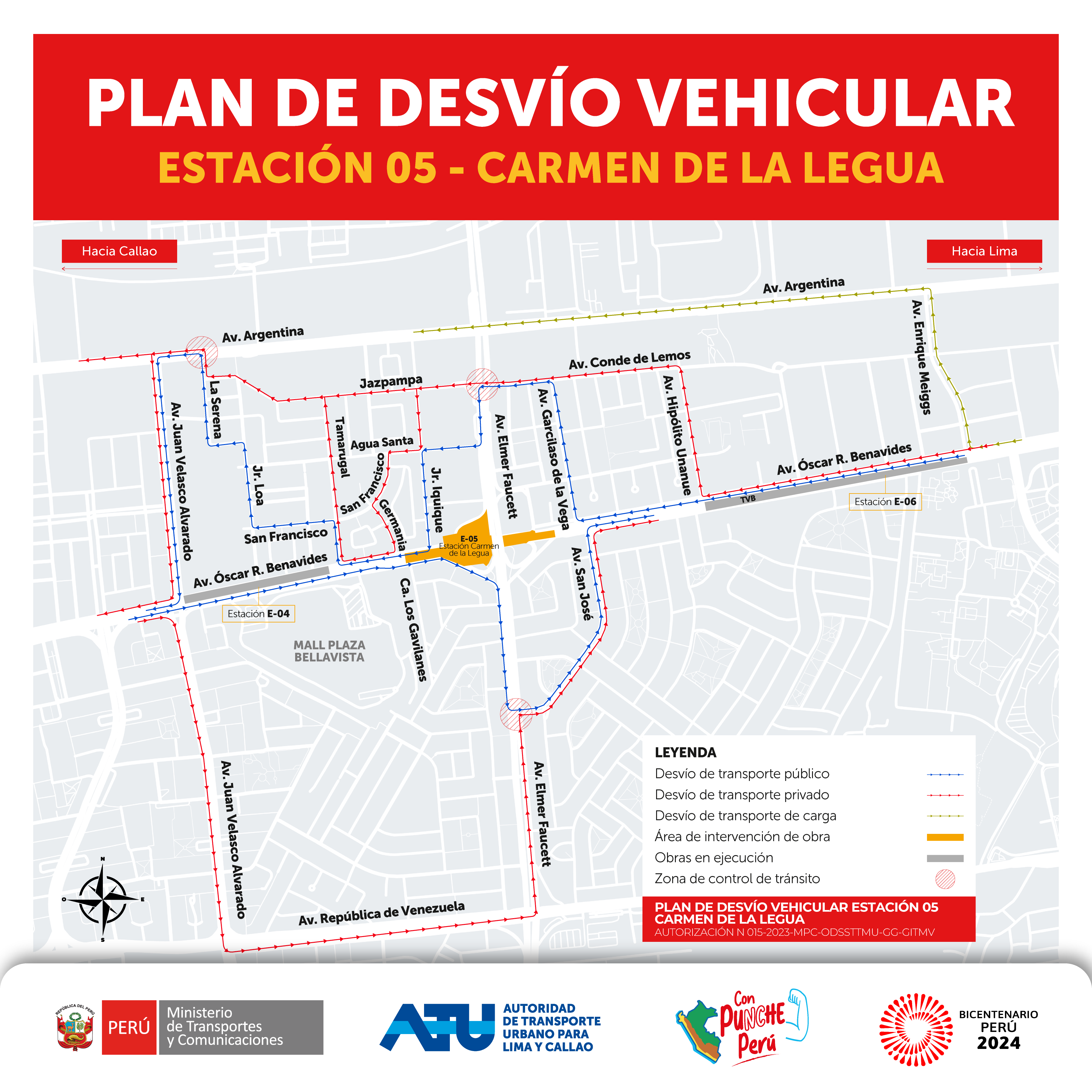 Línea 2 del Metro: Conoce AQUÍ el plan de desvío por obras en la avenida Óscar R. Benavides