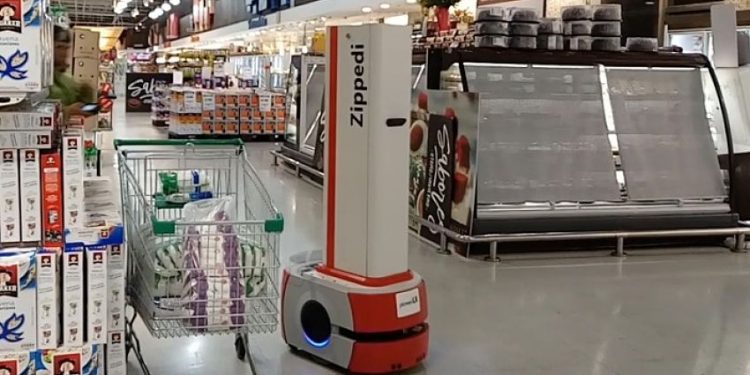 Conoce a Zippedi, un robot de tecnología inmótica que opera en supermercados